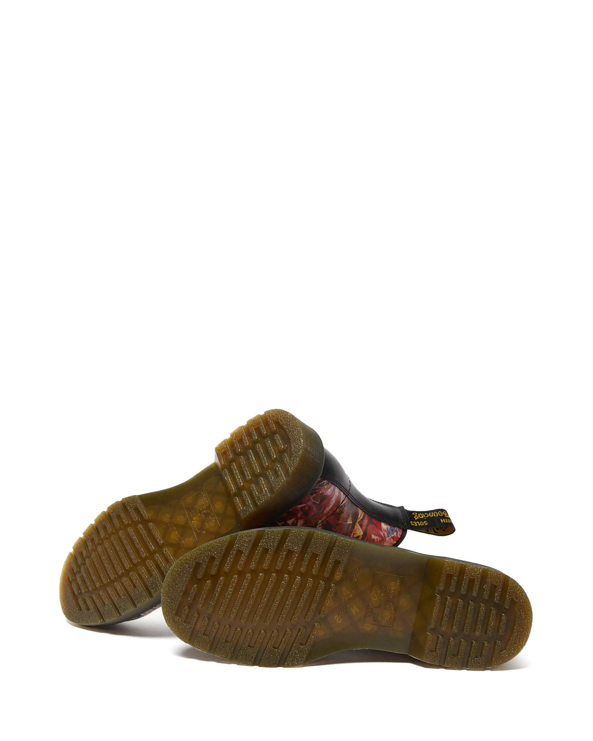 1460 CBGB x OMFUG Multi+Black Backhand Straw Grain+Smooth Leather Lace Up Boot - Image 6