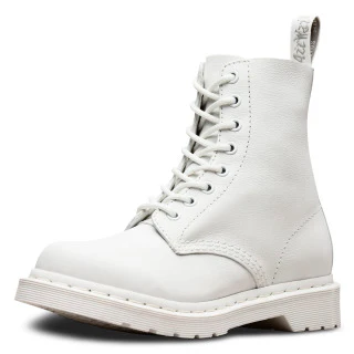 1460 Pascal Virginia Mono Optical White Boot - Image 5