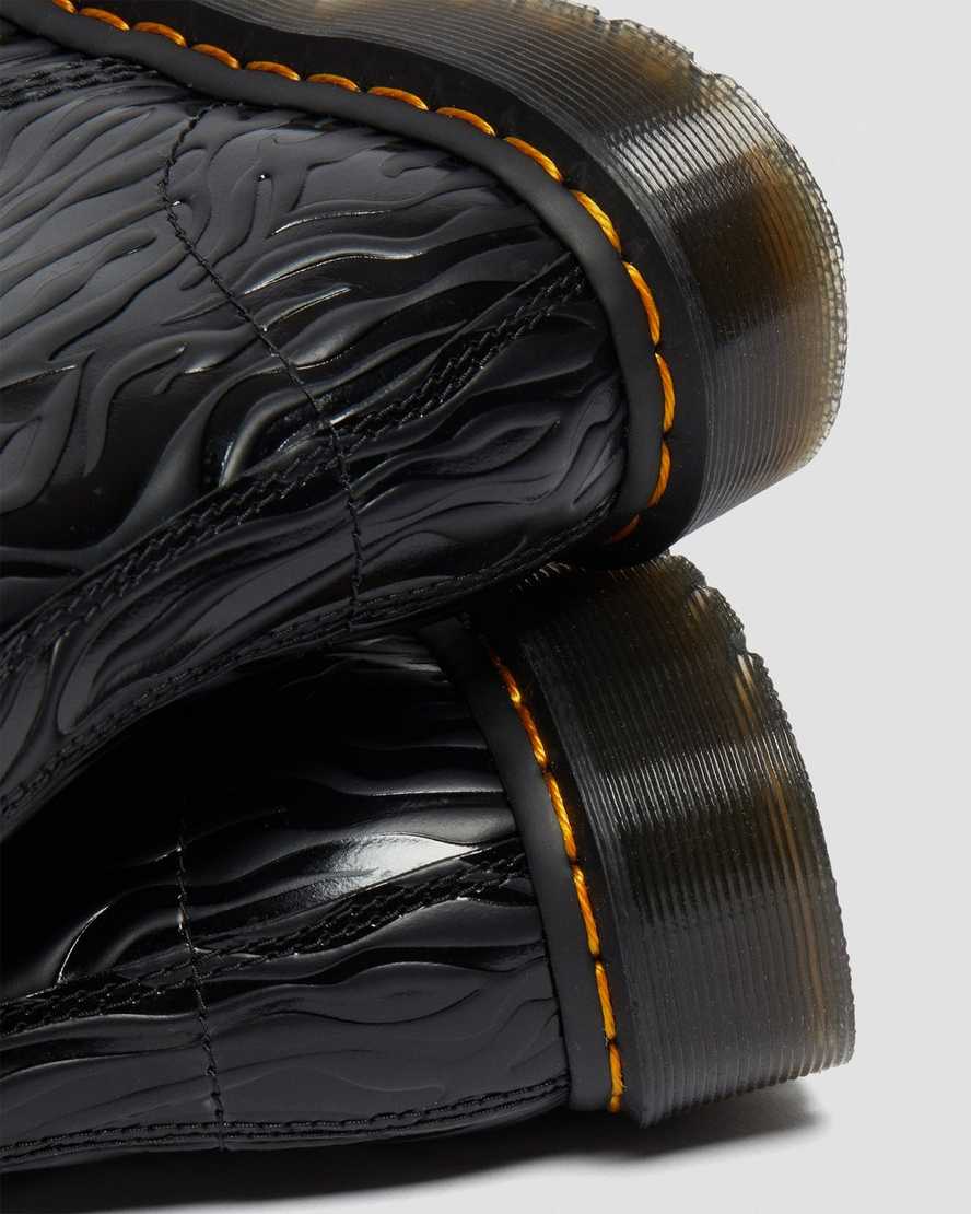 1460 Pascal Zebra Emboss Leather Lace Up Boots - Image 3