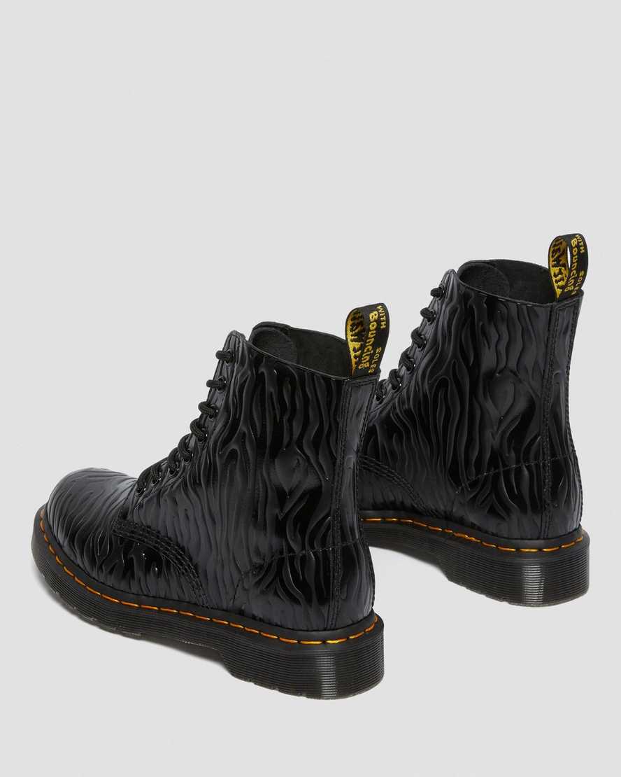 1460 Pascal Zebra Emboss Leather Lace Up Boots - Image 5
