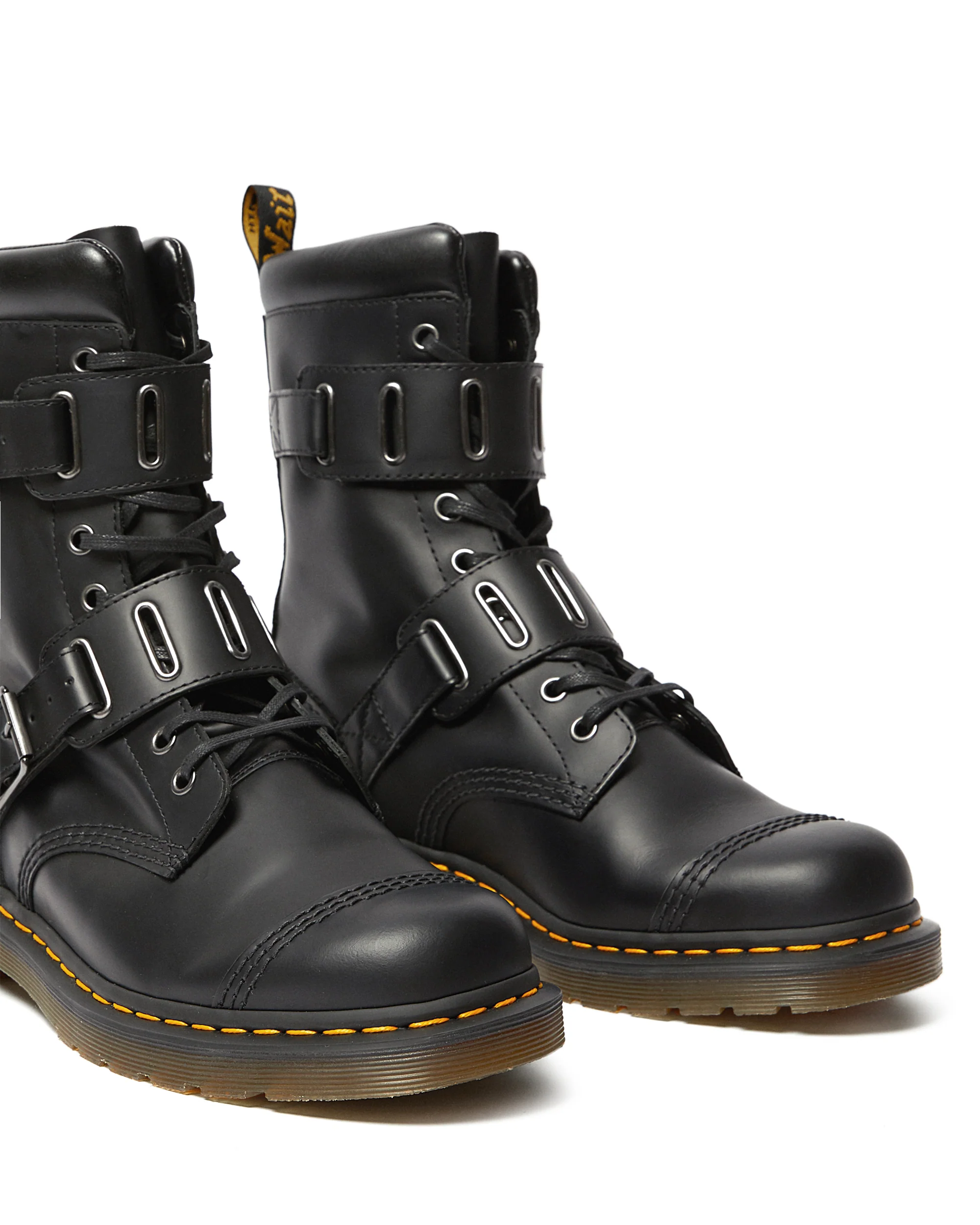 QUYNN BLACK ROLLED SMOOTH BOOT - Image 3