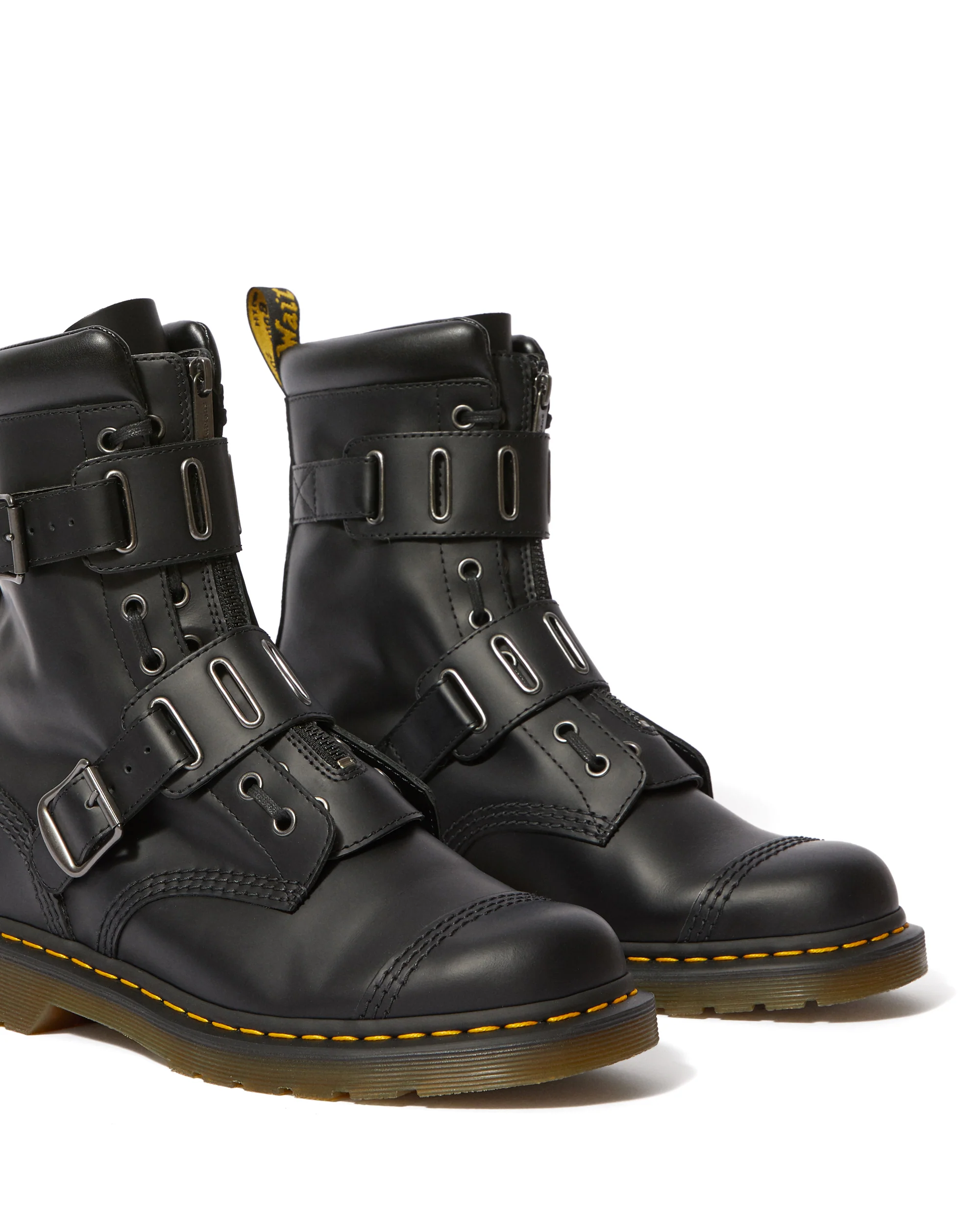 QUYNN BLACK ROLLED SMOOTH BOOT - Image 9