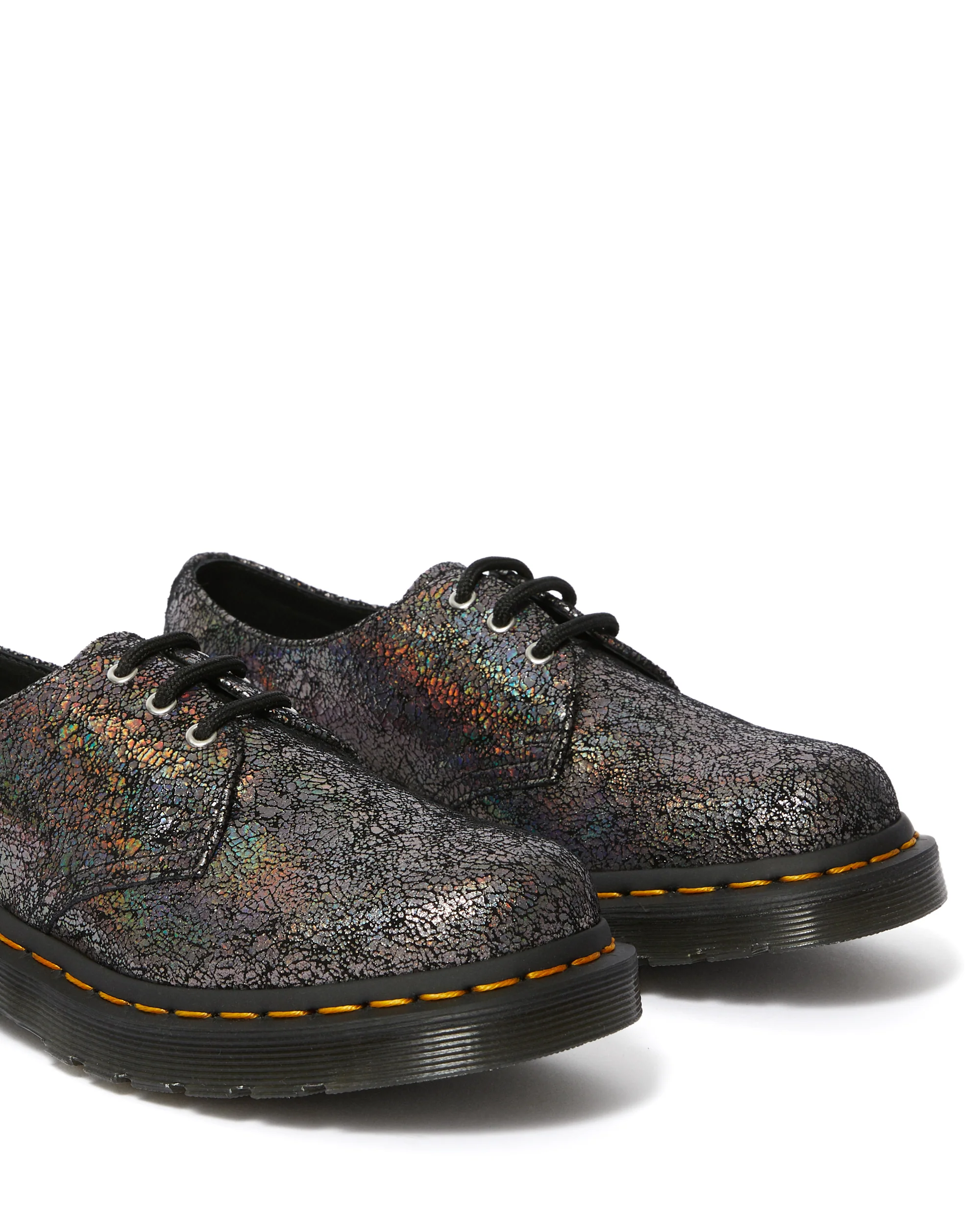1461 Gunmetal Iridescent Crackle Oxford - Image 3