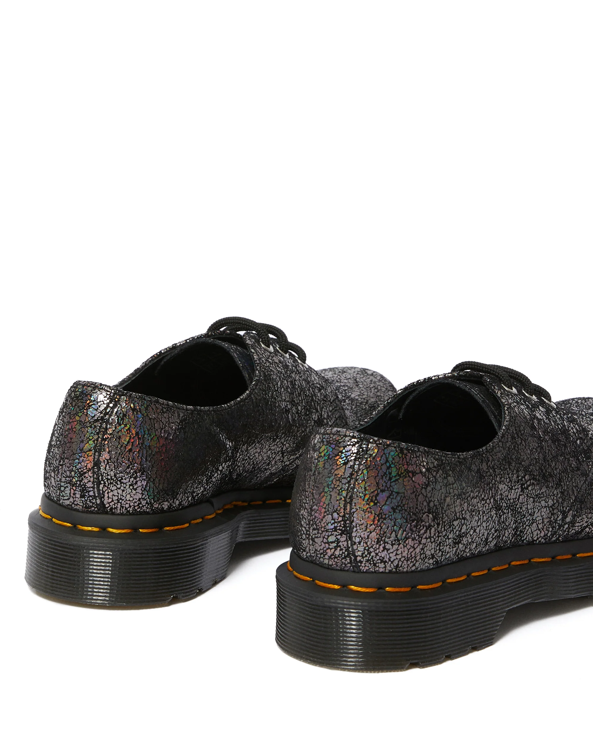1461 Gunmetal Iridescent Crackle Oxford - Image 4