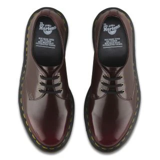 Vegan 1461 Cherry Red Cambridge Brush Oxford - Image 5