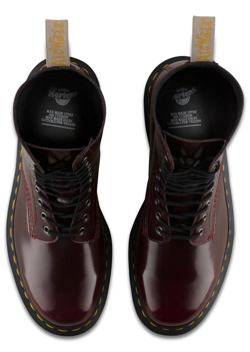 1490 Vegan Cherry Red Oxford Rub Off Boot - Image 4