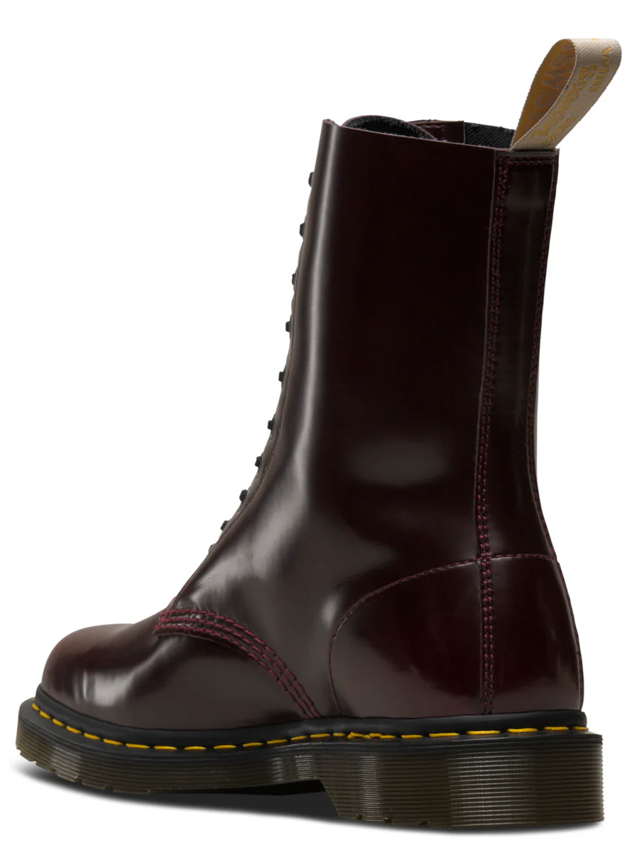 1490 Vegan Cherry Red Oxford Rub Off Boot - Image 5