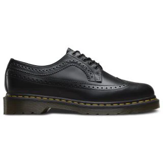 3989 Black Smooth Yellow Stitch Oxford - Image 3