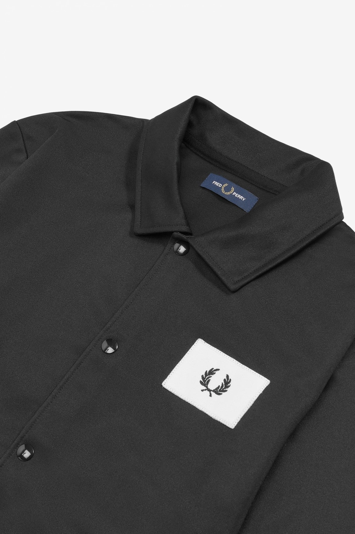 FRED PERRY BLACK ACID BRIGHTS COACH JACKET - Image 4