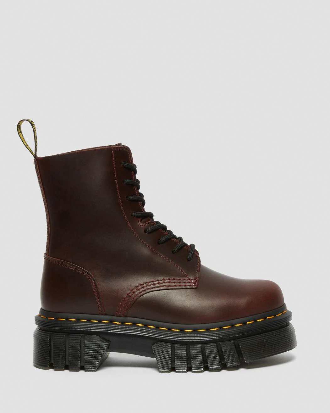 Audrick 8 Eye Charro Brando Leather Platform Combat Boot - Image 3