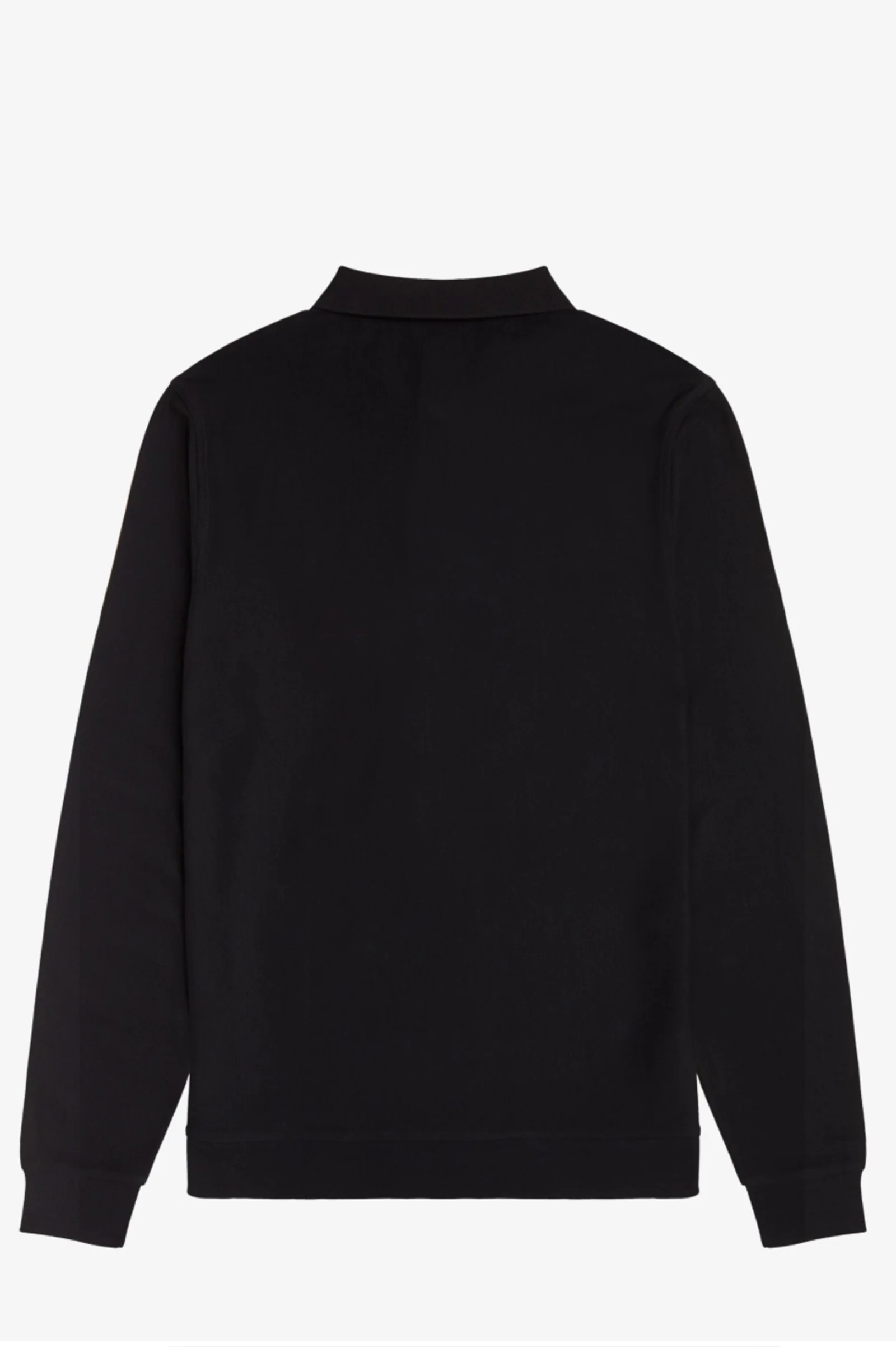 BLACK REFINED PIQUE STRIPED POLO SHIRT - Image 4