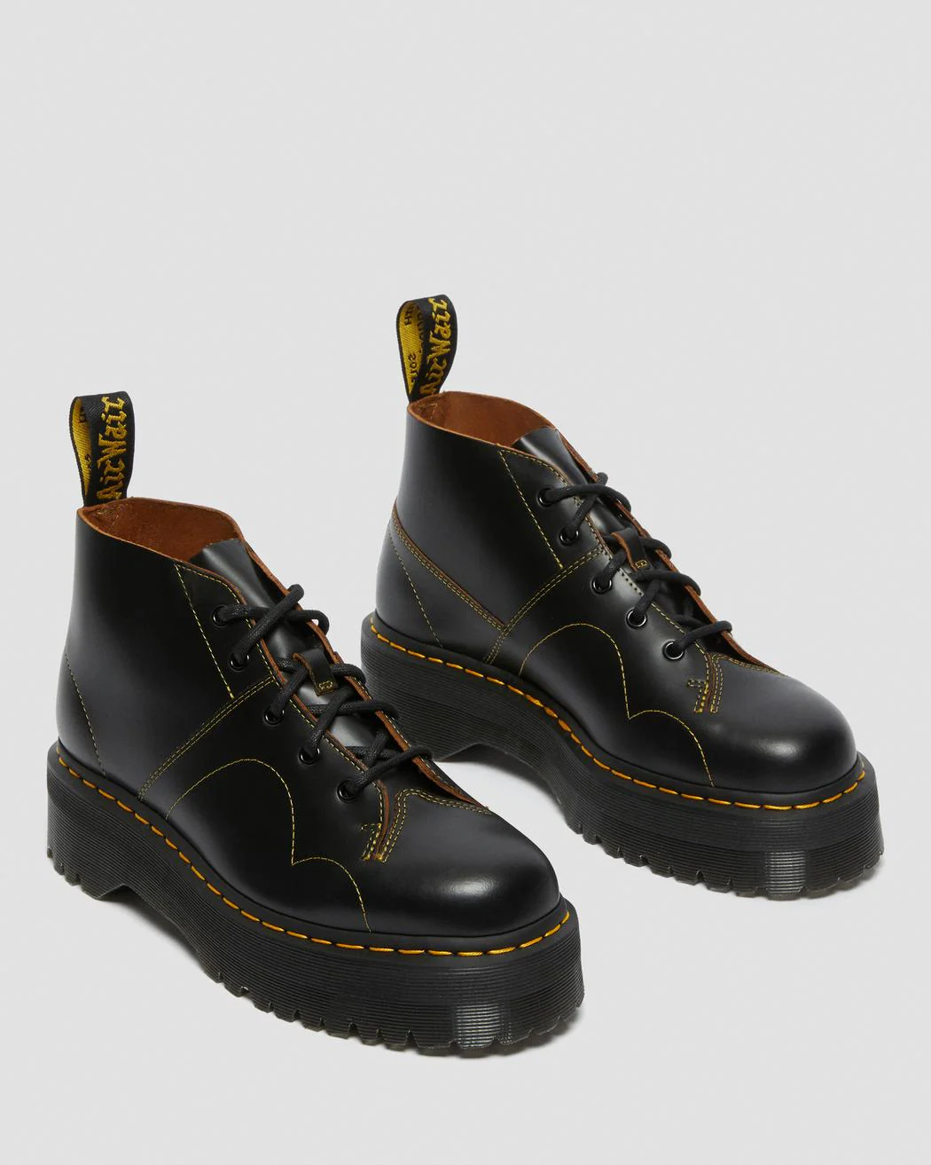 Church Quad Black Vintage Smooth Monkey Boot - Image 3