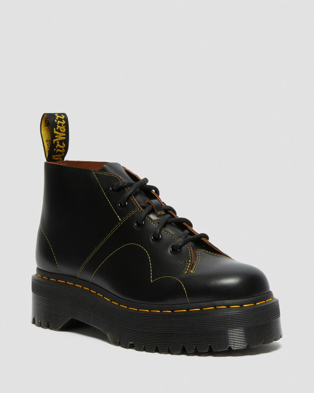 Church Quad Black Vintage Smooth Monkey Boot - Image 4