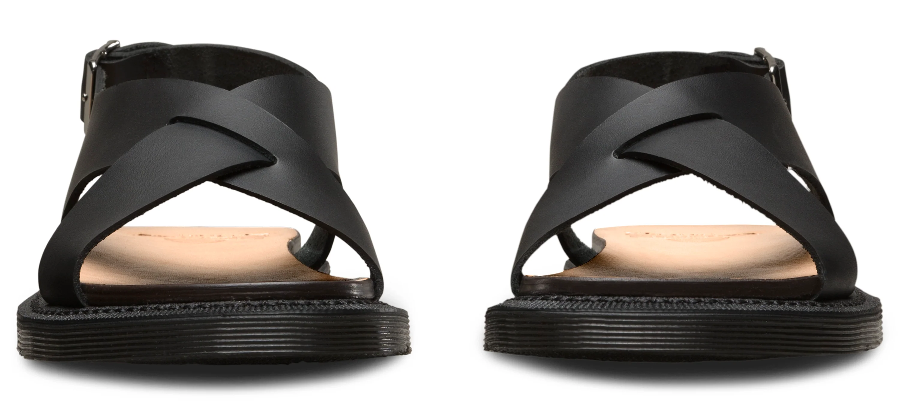 ABELLA BLACK SEMI CHROMO SANDAL - Image 3