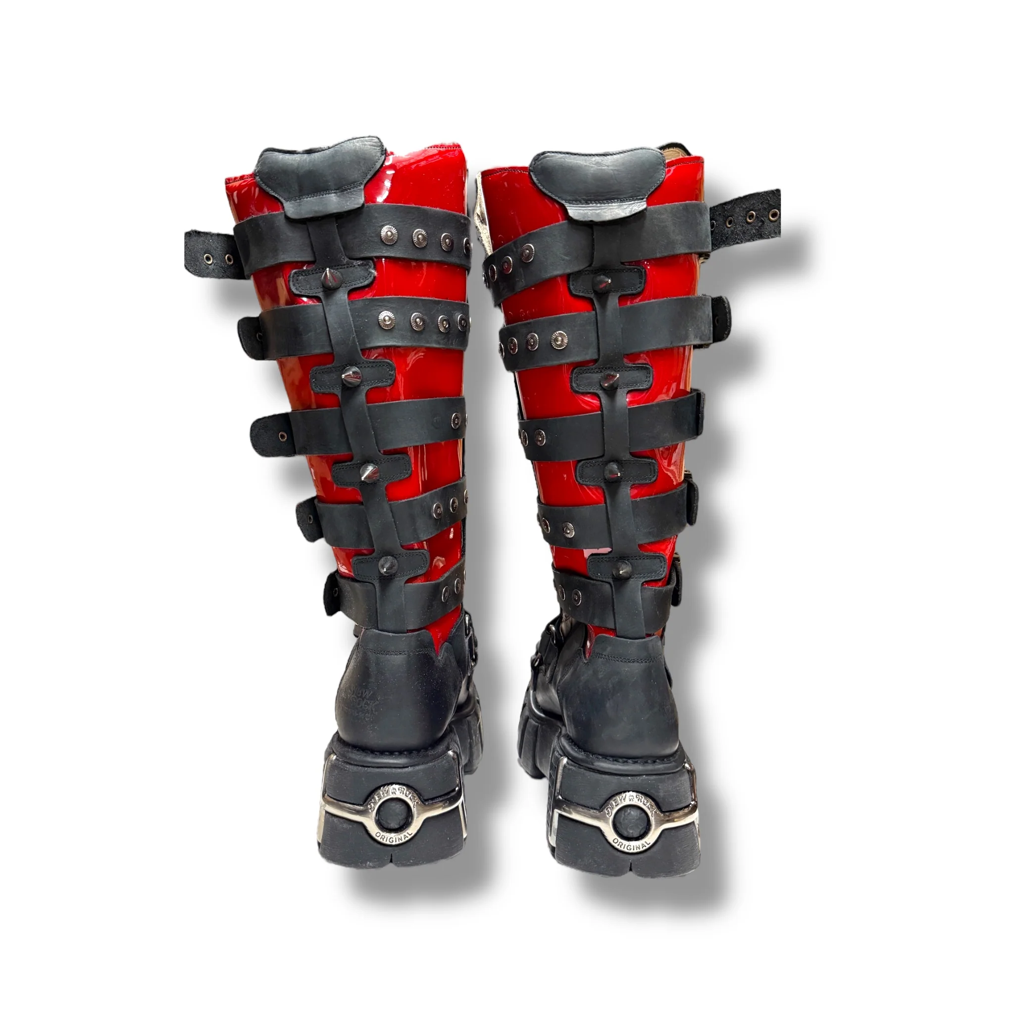 New Rock M.151 RED 7 STRAP BOOTS - Image 3