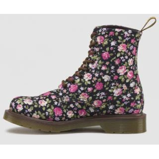 Page Black Rose Canvas Boots - Image 3