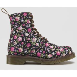 Page Black Rose Canvas Boots - Image 6
