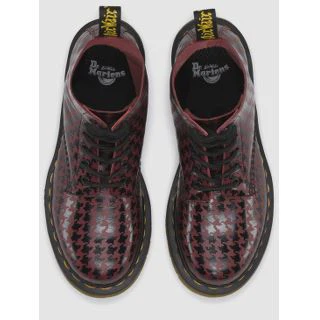 Pina Black + Cherry Hi Shine Houndstooth Printed Softy T Boot - Image 5