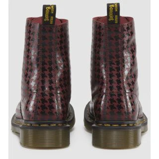 Pina Black + Cherry Hi Shine Houndstooth Printed Softy T Boot - Image 6
