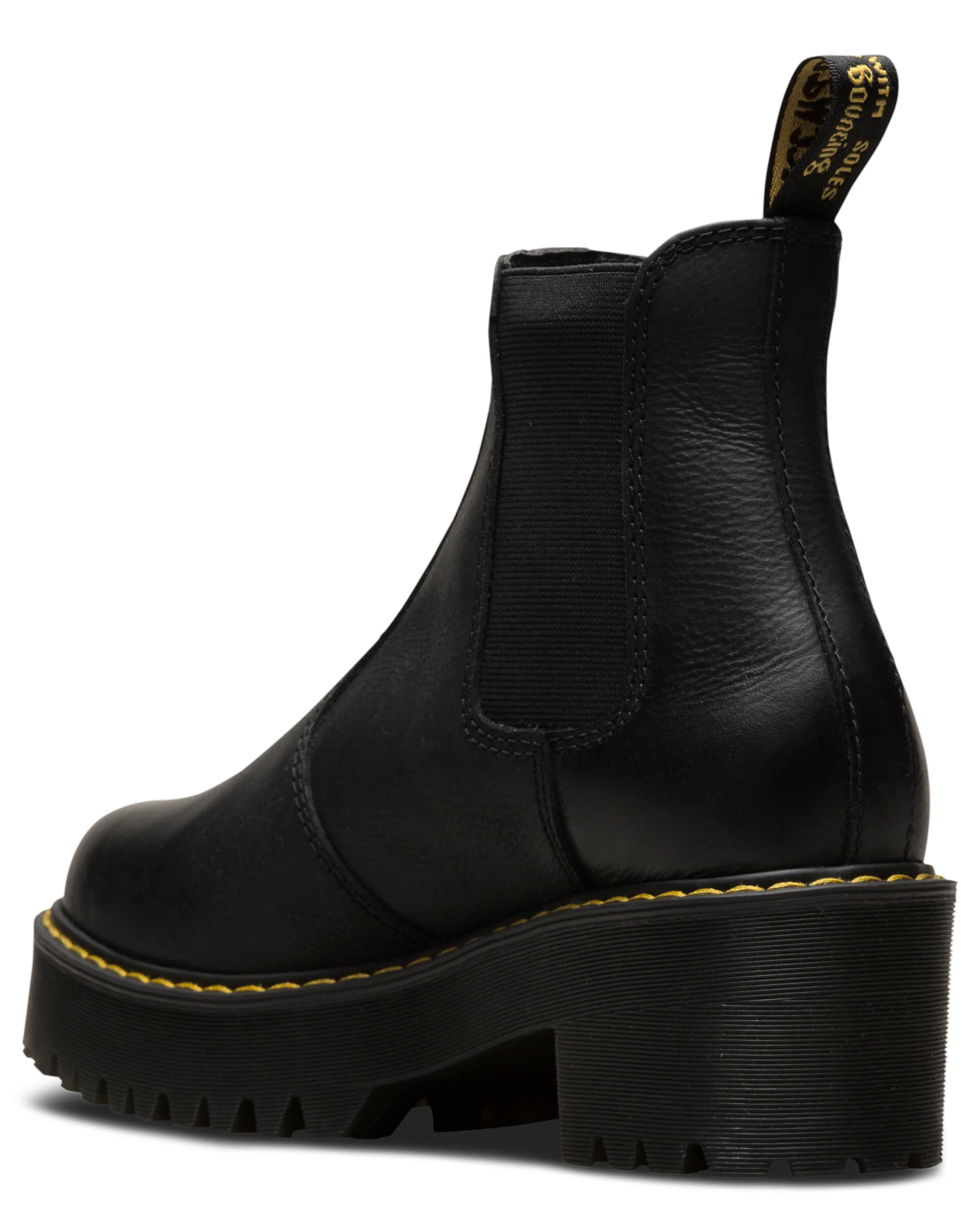 ROMETTY BLACK BURNISHED WYOMING PLATFORM CHELSEA BOOT - Image 8