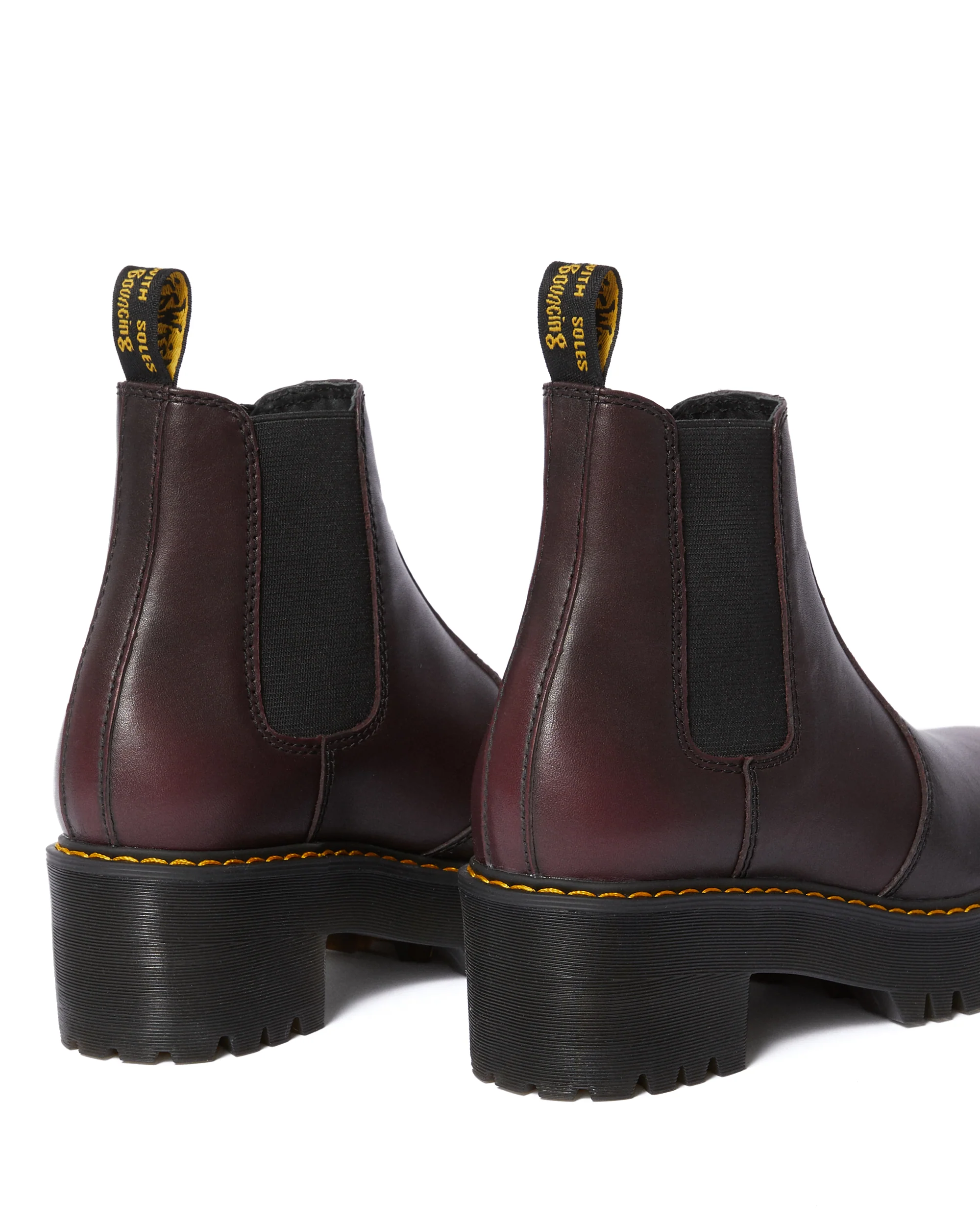 ROMETTY BURGUNDY VINTAGE PLATFORM CHELSEA BOOT - Image 4