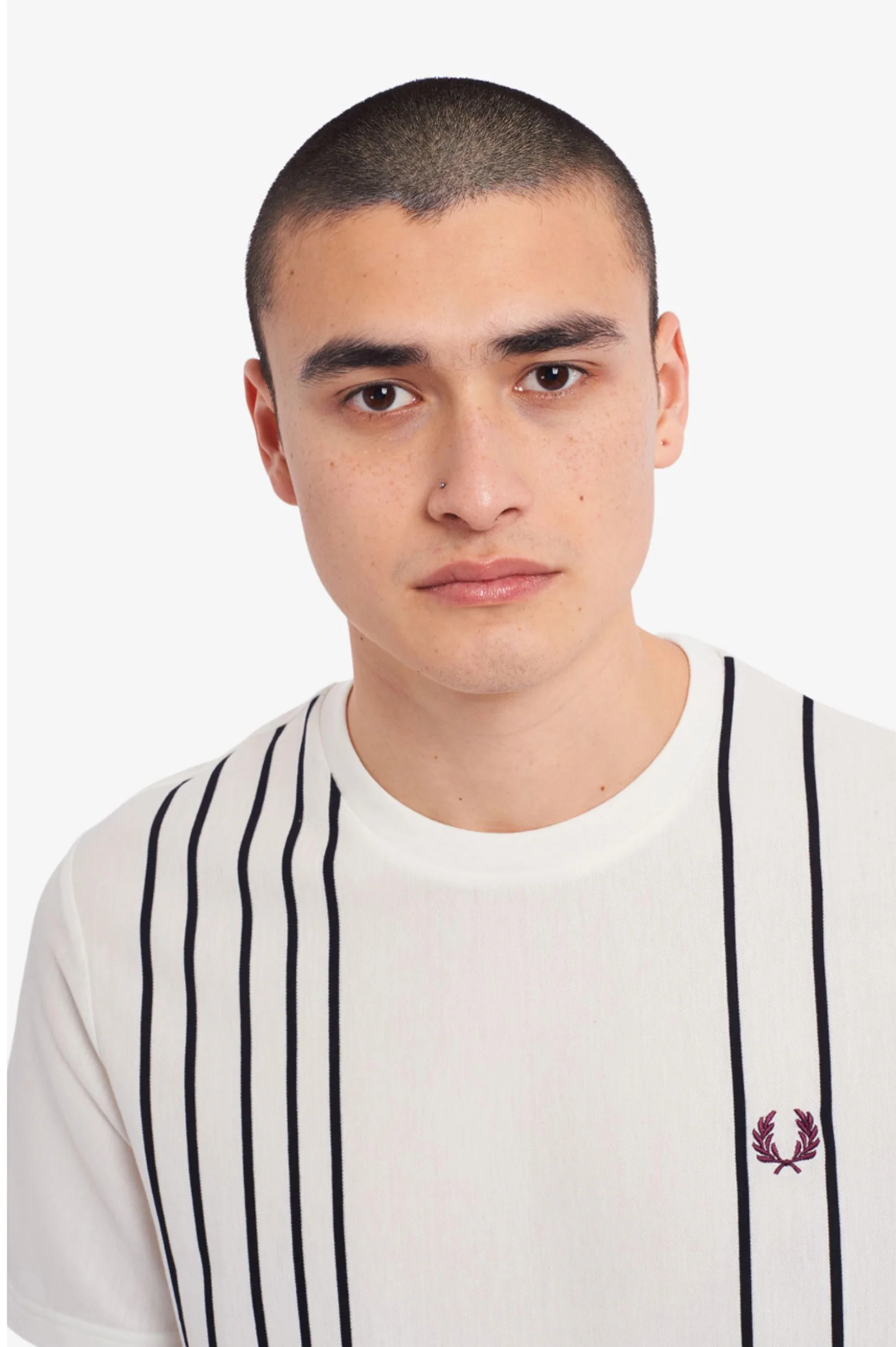 SNOW WHITE REFINED COTTON STRIPED T-SHIRT - Image 4