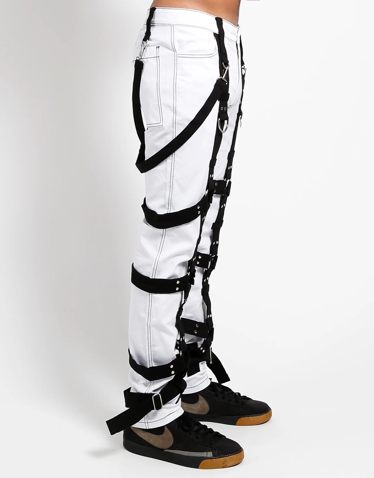 Tripp NYC White The Harness Pant - Image 3