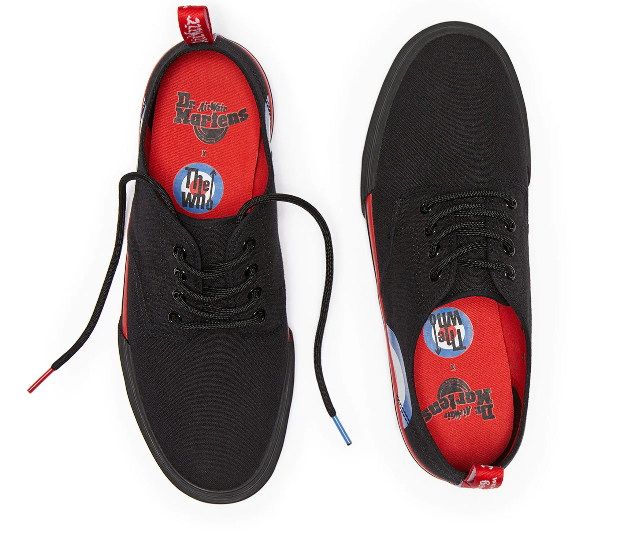 PRESSLER WHO BLACK TARGET CANVAS SHOE - Image 4