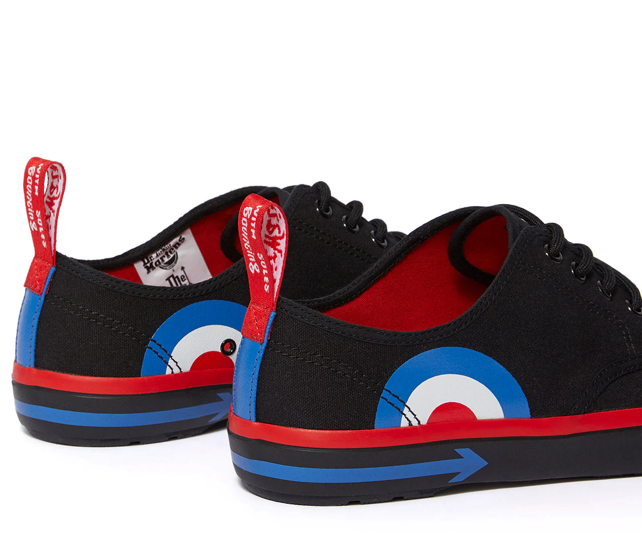 PRESSLER WHO BLACK TARGET CANVAS SHOE - Image 5
