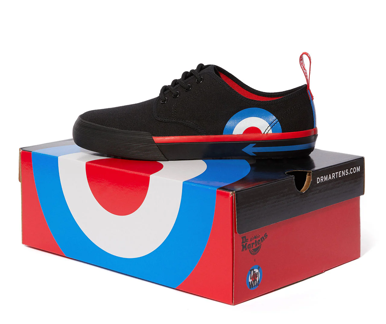 PRESSLER WHO BLACK TARGET CANVAS SHOE - Image 8